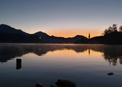 Sunrise in Bled